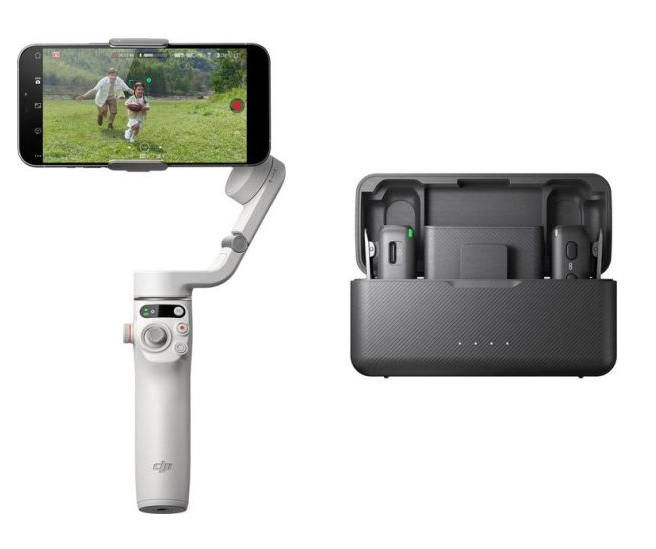 Стабилизатор DJI Osmo Mobile 6 Vlog Combo Platinum Gray